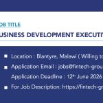 BUSINESS DEVELOPMENT EXECUTIVE MALAWI OFFICE
